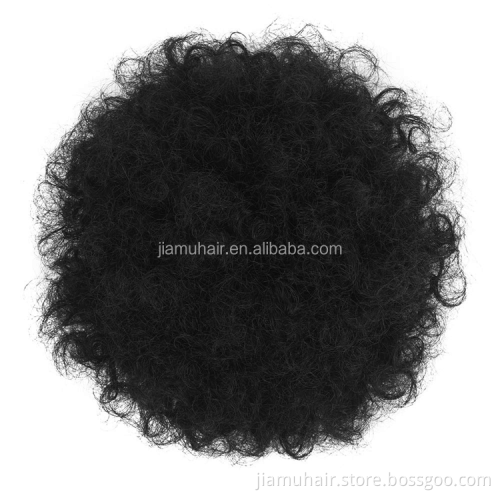 Drawstring Afro Kinky Curly Cozy  Pony Tail  Ponytails Hair Extensions Puff Bun Synthetic Hair Chignon Ponytails Wholesale